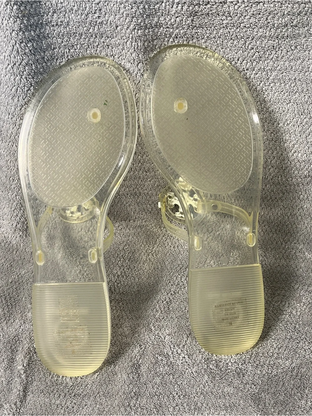 Tory Burch Clear Jelly mini Miller Thong Sandals women size 9